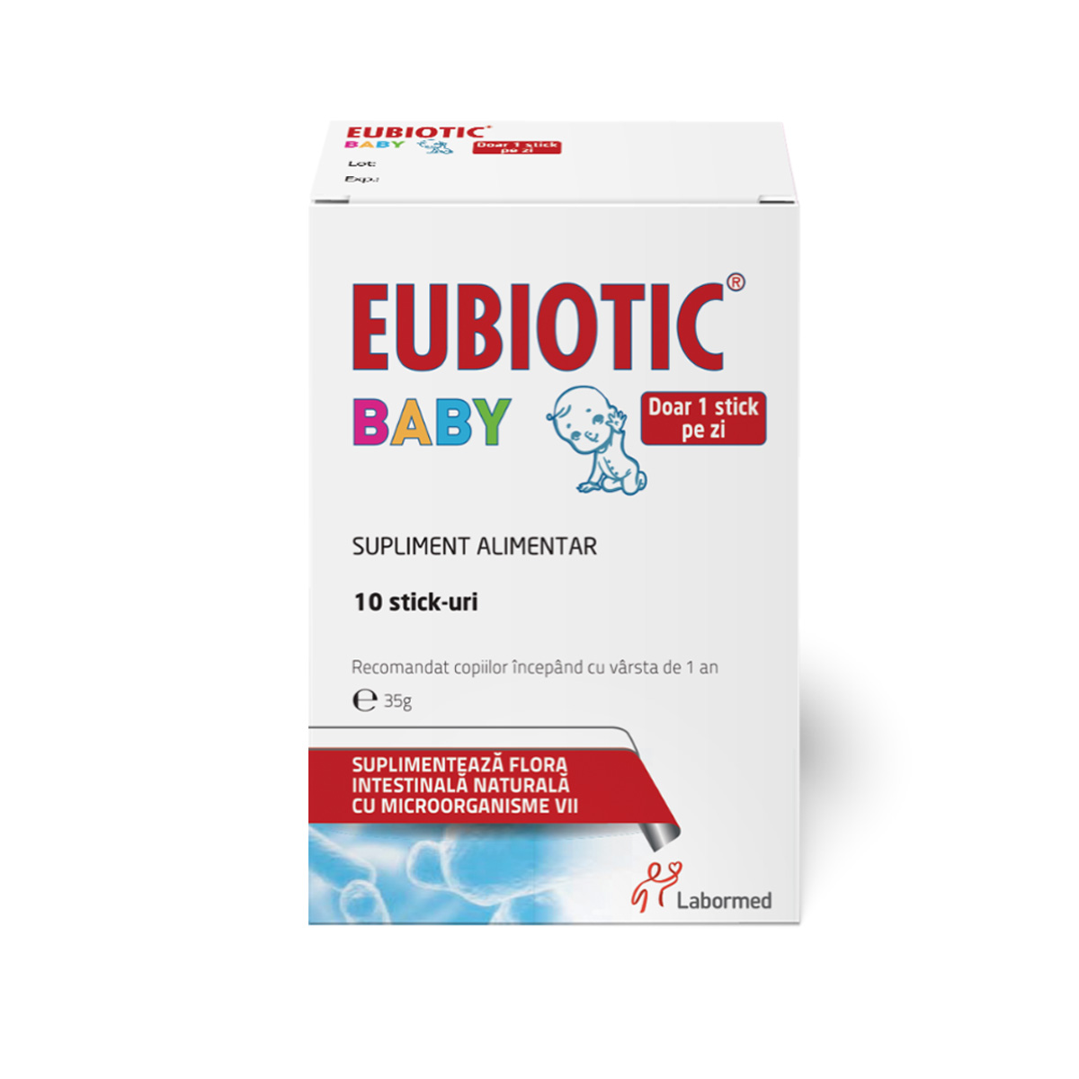 Eubiotic Baby, 10 stickuri, Labormed