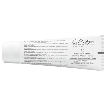 Crema reparatoare si purifianta pentru piele iritata Dermalibour+ Cica, 50 ml, A-Derma 743143