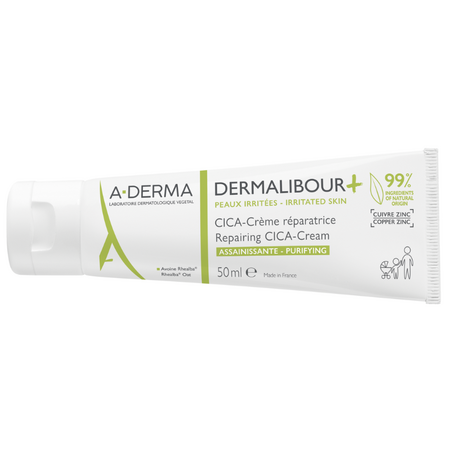 Crema reparatoare si purifianta pentru piele iritata Dermalibour+ Cica, 50 ml, A-Derma 743149