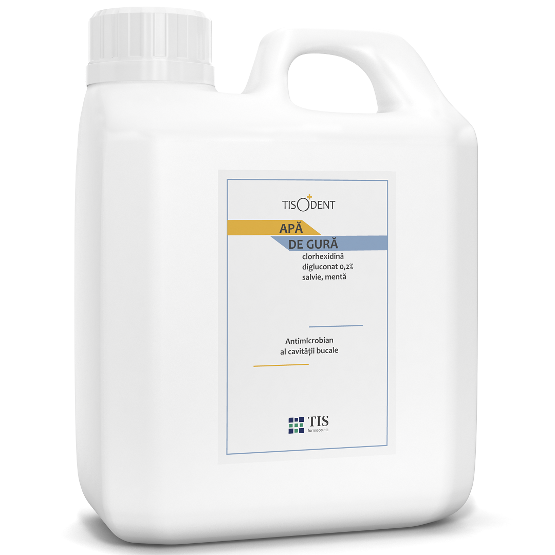 Apa de gura cu Clorhexidina 0,2% Tisodent, 1000 ml, Tis Farmaceutic