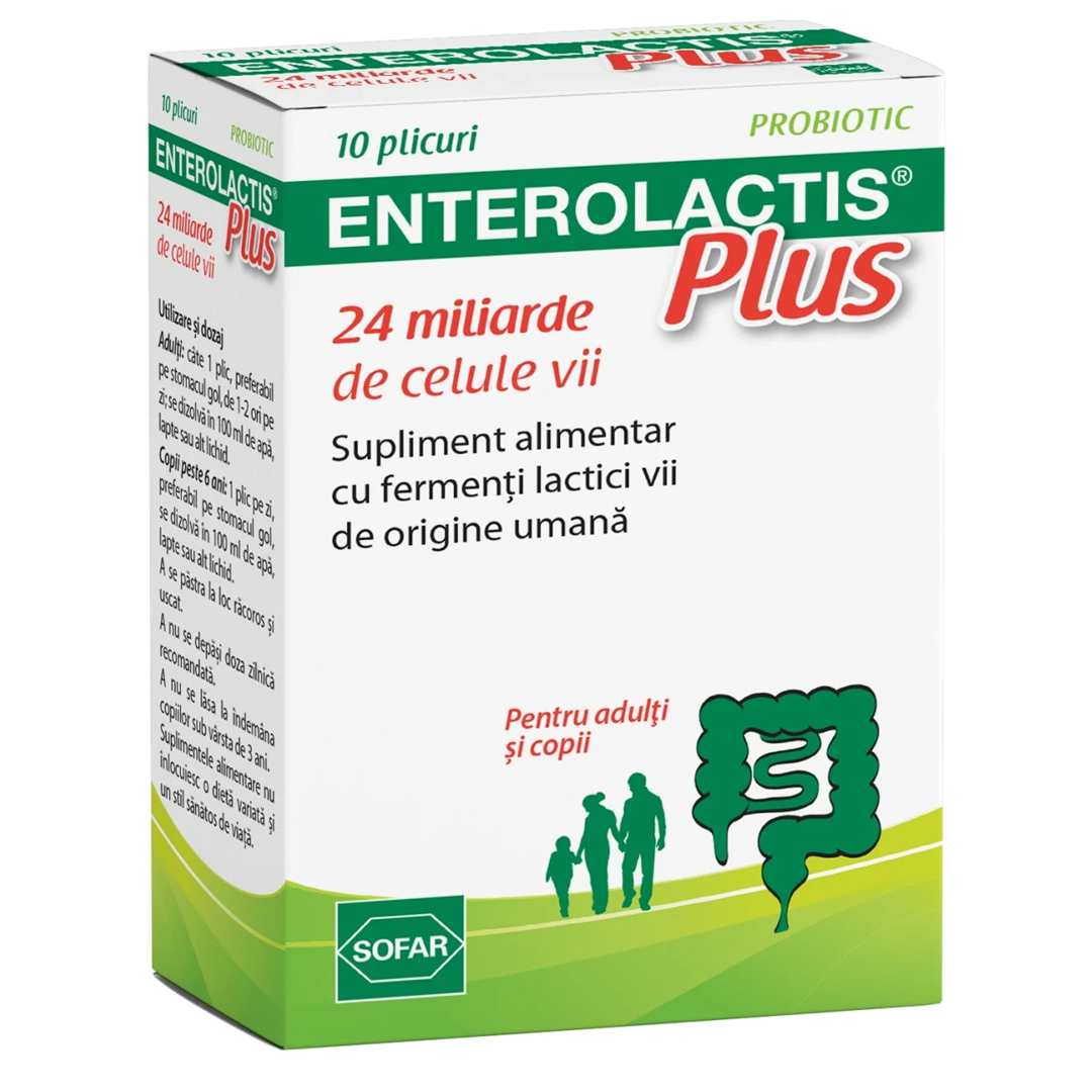 Enterolactis Plus, 10 plicuri, Sofar