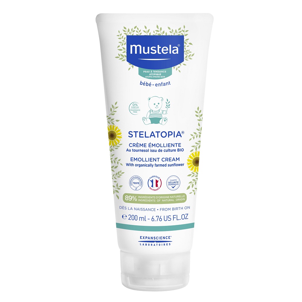 Crema emolianta pentru pielea uscata cu tendinta atopica Stelatopia, 200 ml, Mustela