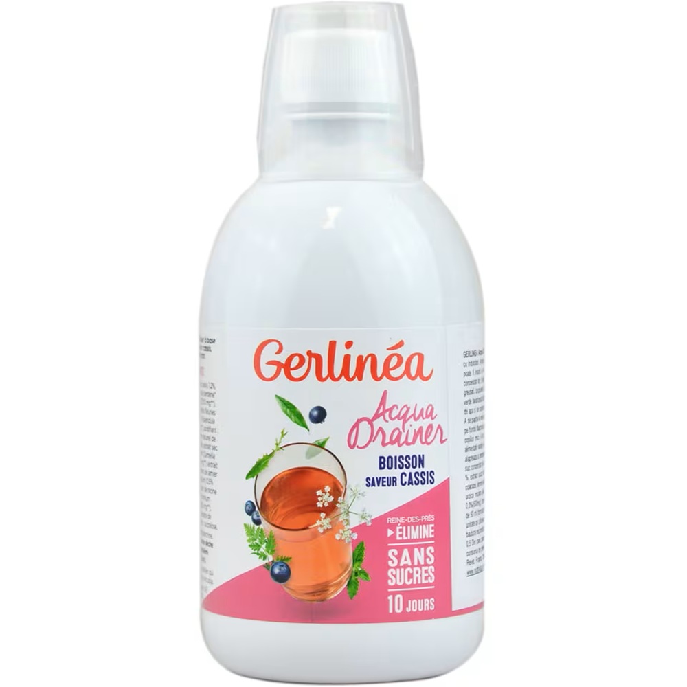 Apa drenaj cu aroma de coacaze Acqua Drainer, 500 ml, Gerlinea