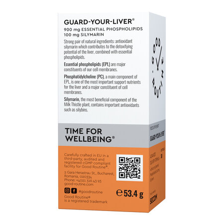 Hepatoprotector Guard Your Liver Good Routine, 30 capsule, Secom 711508