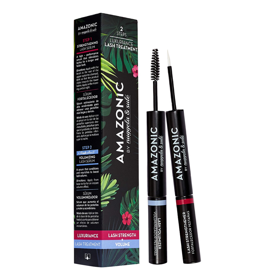 Pachet 2 in 1 Serum pentru intarirea si stimularea Genelor, 3ml + Serum pentru Volumul Genelor, 3ml Amazonic, Nuggela&Sule