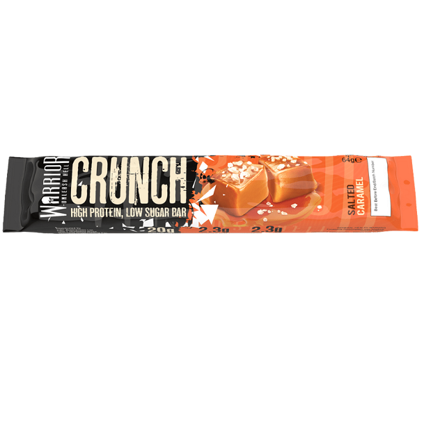 Baton proteic Salted Caramel Warrior Crunch, 64g, KBF Enterprises Ltd