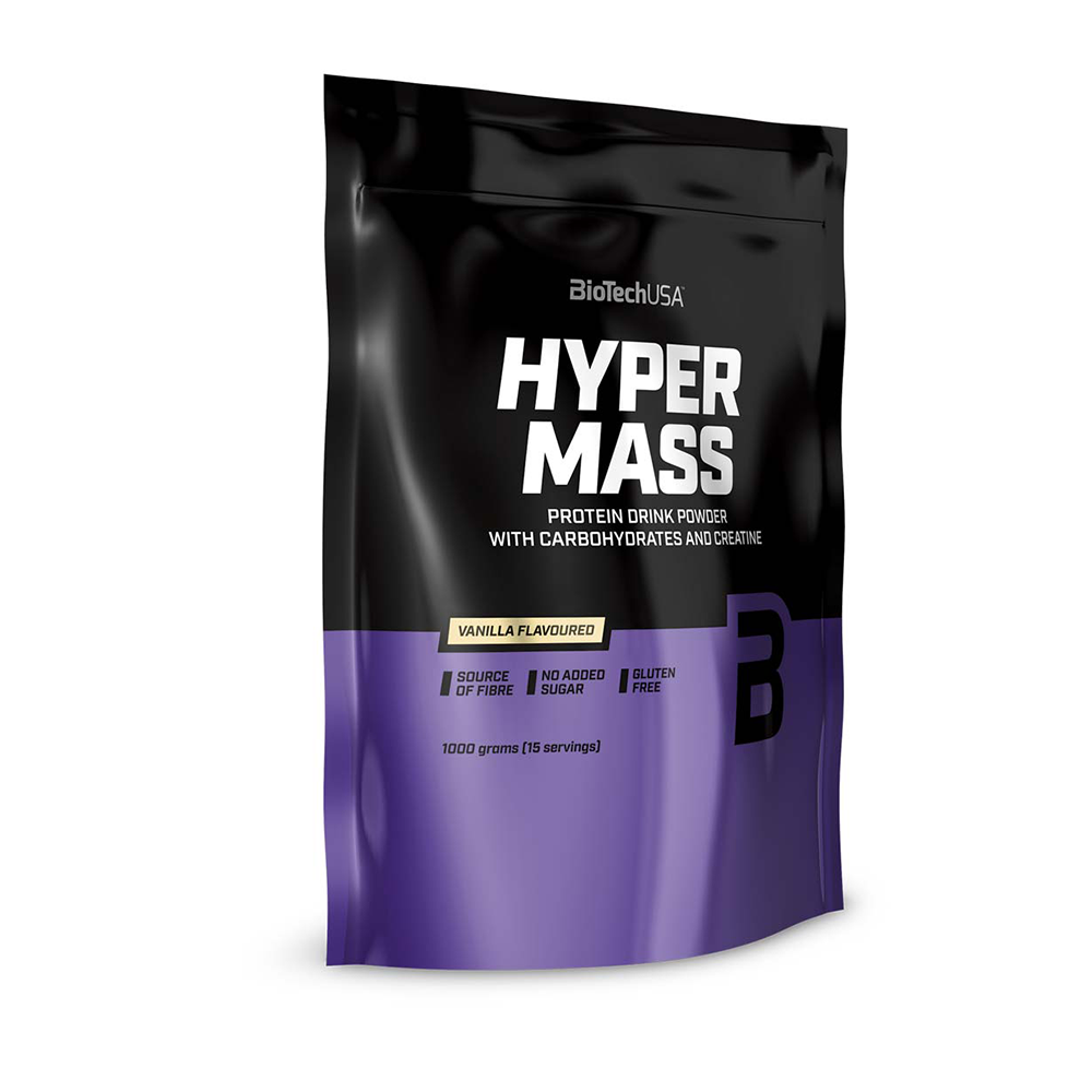 Pudra cu aroma de vanilie Hyper Mass 5000, 1000 g, BioTechUSA