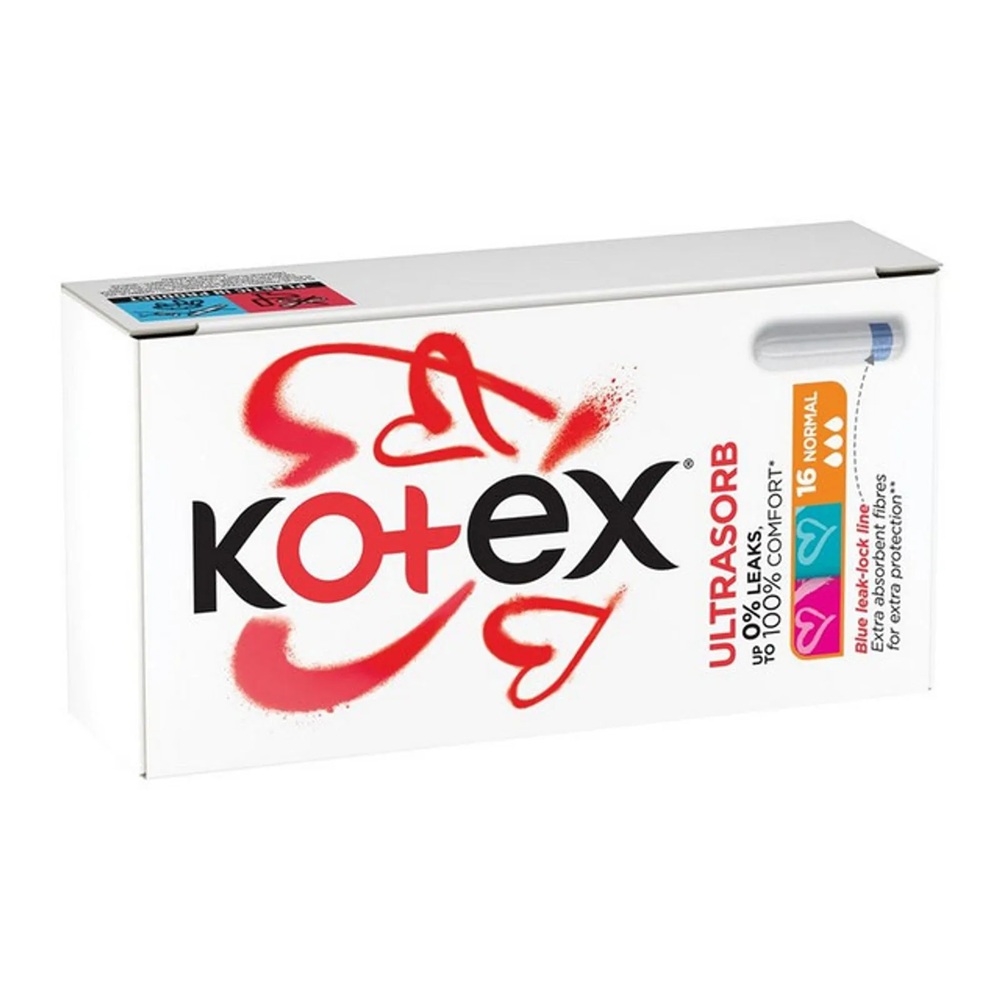 Tampoane Normal Ultrasorb, 16 bucati, Kotex