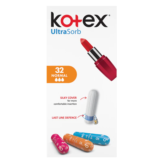 Tampoane Normal UltraSorb, 32 bucati, Kotex