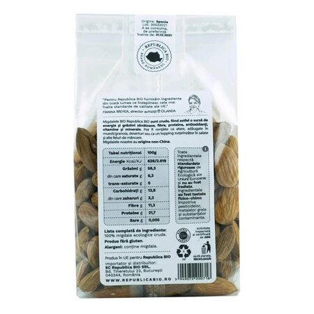 Migdale Bio, 200 g, Republica Bio 610116