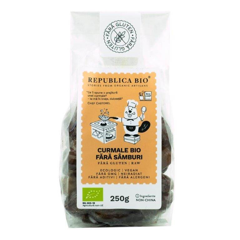 Curmale eco fara samburi, 250 g, Republica Bio