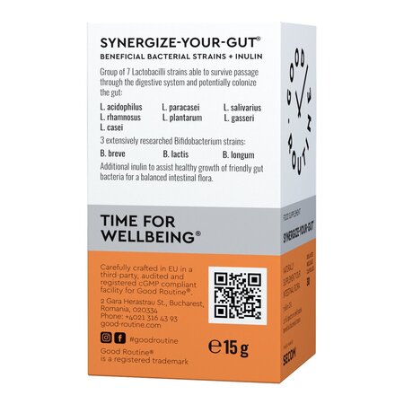Probiotic si prebiotic Synergize Your Gut Good Routine, 30 capsule, Secom 711671