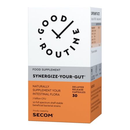 Probiotic si prebiotic Synergize Your Gut Good Routine, 30 capsule, Secom