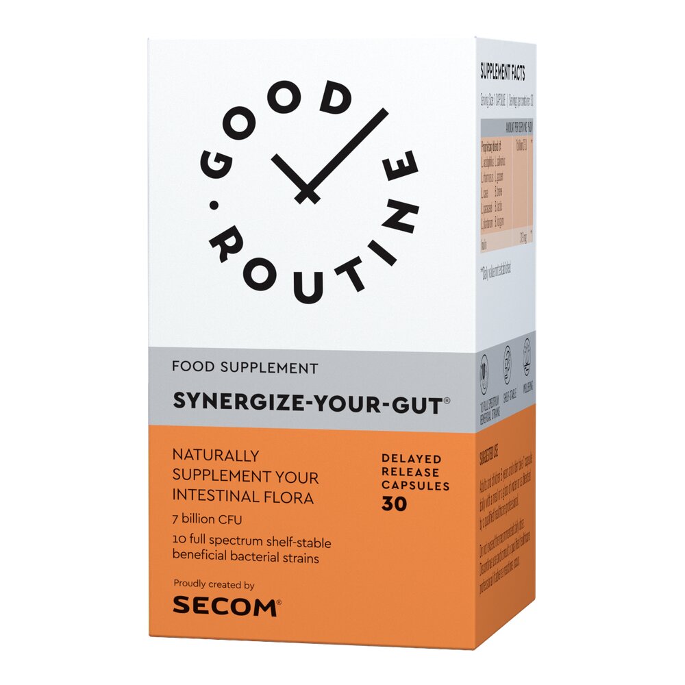 Probiotic si prebiotic Synergize Your Gut Good Routine, 30 capsule, Secom