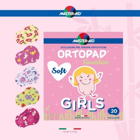 Ocluzor pentru copii Soft Junior Girls Ortopad Master-Aid, 67x50 mm, 20 bucati, Pietrasanta Pharma 669267