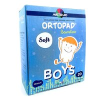 Ocluzor pentru copii Soft Medium Boys Ortopad Master-Aid, 76x54 mm, 20 bucati, Pietrasanta Pharma