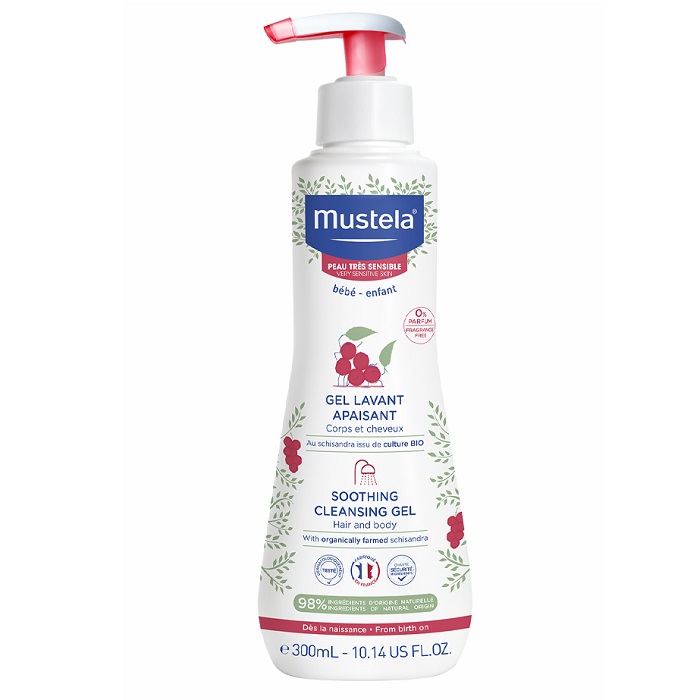 Gel curatator calmant pentru piele sensibila, 300 ml, Mustela