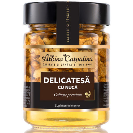 Delicatesa cu nuca Albina Carpatina, 360 g, Apicola