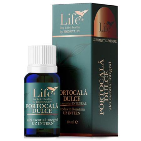 Ulei esential integral de portocala dulce, 10 ml, Bionovativ