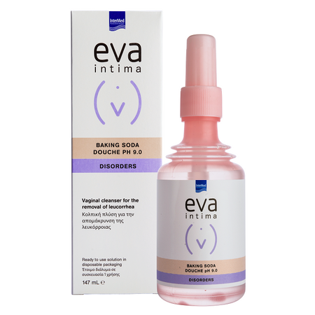 Solutie de curatare vaginala Eva Intima Baking Soda Douche pH 9.0, 147 ml, Intermed