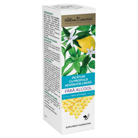 Picaturi cu propolis, 20 ml, Albina Carpatina