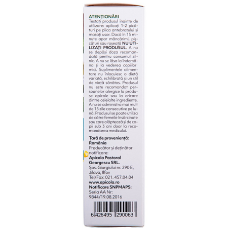 Picaturi cu propolis, 20 ml, Albina Carpatina 722146