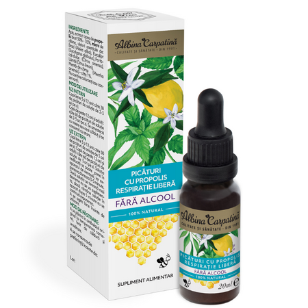 Picaturi cu propolis, 20 ml, Albina Carpatina 722144