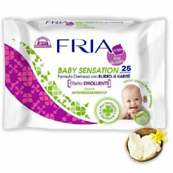 Servetele umede Baby Sensation, 25 bucati, Fria