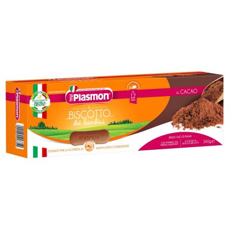 Biscuiti cu cacao, 240g, Plasmon