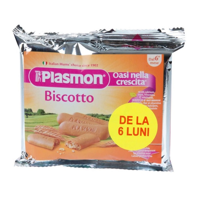 Biscuiti cu vitamine +6luni, 60g, Plasmon