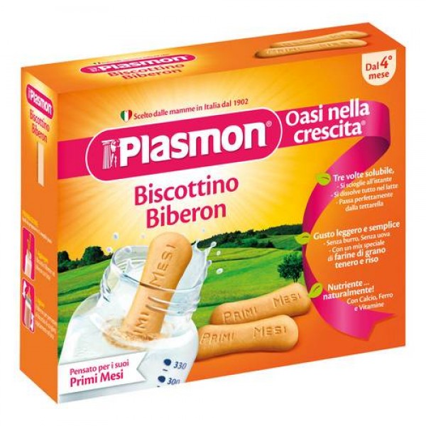 Biscuiti intregi pentru biberon +4luni, 320 g, Plasmon