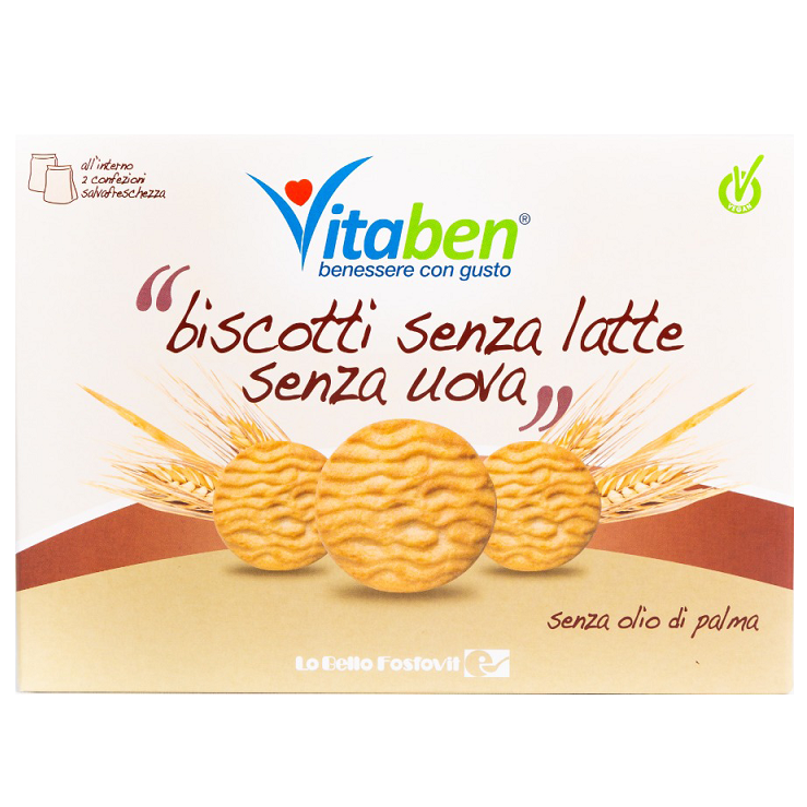 Biscuiti fara lapte si oua, 250 g, Vitaben