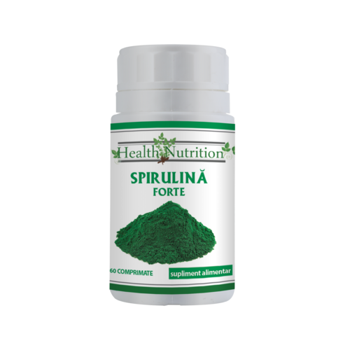 Spirulina forte, 500 mg, 60 tablete, Health Nutrition