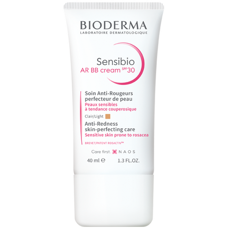 Crema BB cu SPF 30 Nuanta Clair Sensibio AR, 40 ml, Bioderma 514875