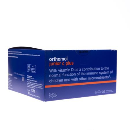 Orthomol Junior C Plus cu aroma de fructe de padure, 30 tablete, Orthomol