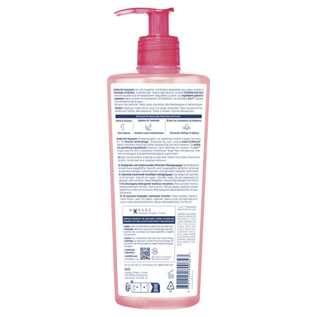 Gel spumant calmant si hidratant Sensibio, 500 ml, Bioderma 714099