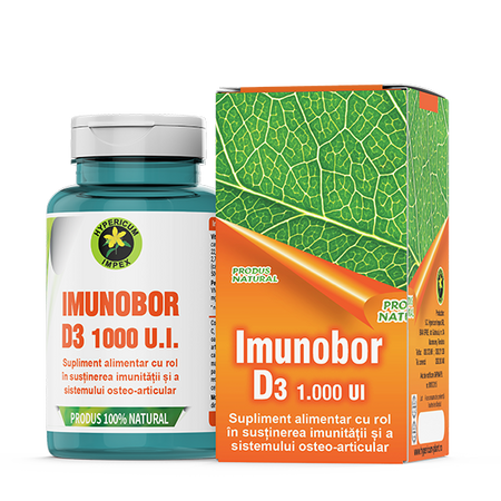 Imunobor D3 1000 UI, 60 capsule, Hypericum