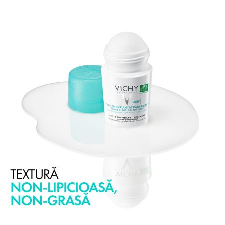 Deodorant roll-on antiperspirant eficacitate 48h, 50 ml, Vichy 656920