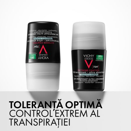 Deodorant roll-on pentru barbati, 50 ml, Vichy 656883