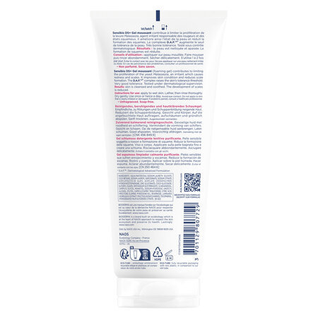 Gel spumant purifiant Sensibio DS+, 200 ml, Bioderma 714090
