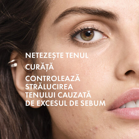 Apa micelara pentru demachierea tenului sensibil, gras sau cu tendinta acneica Normaderm, 200 ml, Vichy 599740