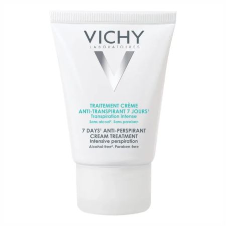 Deodorant crema tratament impotriva transpiratiei abundente cu eficacitate 7 zile, 30 ml, Vichy