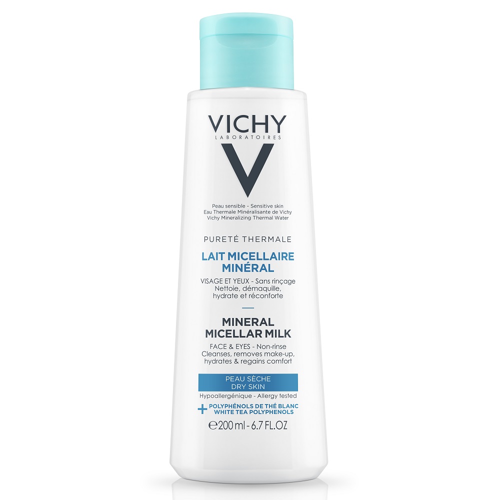 Lapte micelar pentru piele uscata Puerte Thermale, 200 ml, Vichy