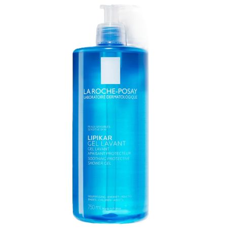 Gel de dus calmant pentru pielea sensibila sau uscata Lipikar, 750 ml, La Roche-Posay
