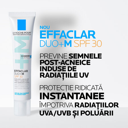 Crema de fata anti-imperfectiuni SPF30 Effaclar Duo+M, 40 ml, La Roche-Posay 747791