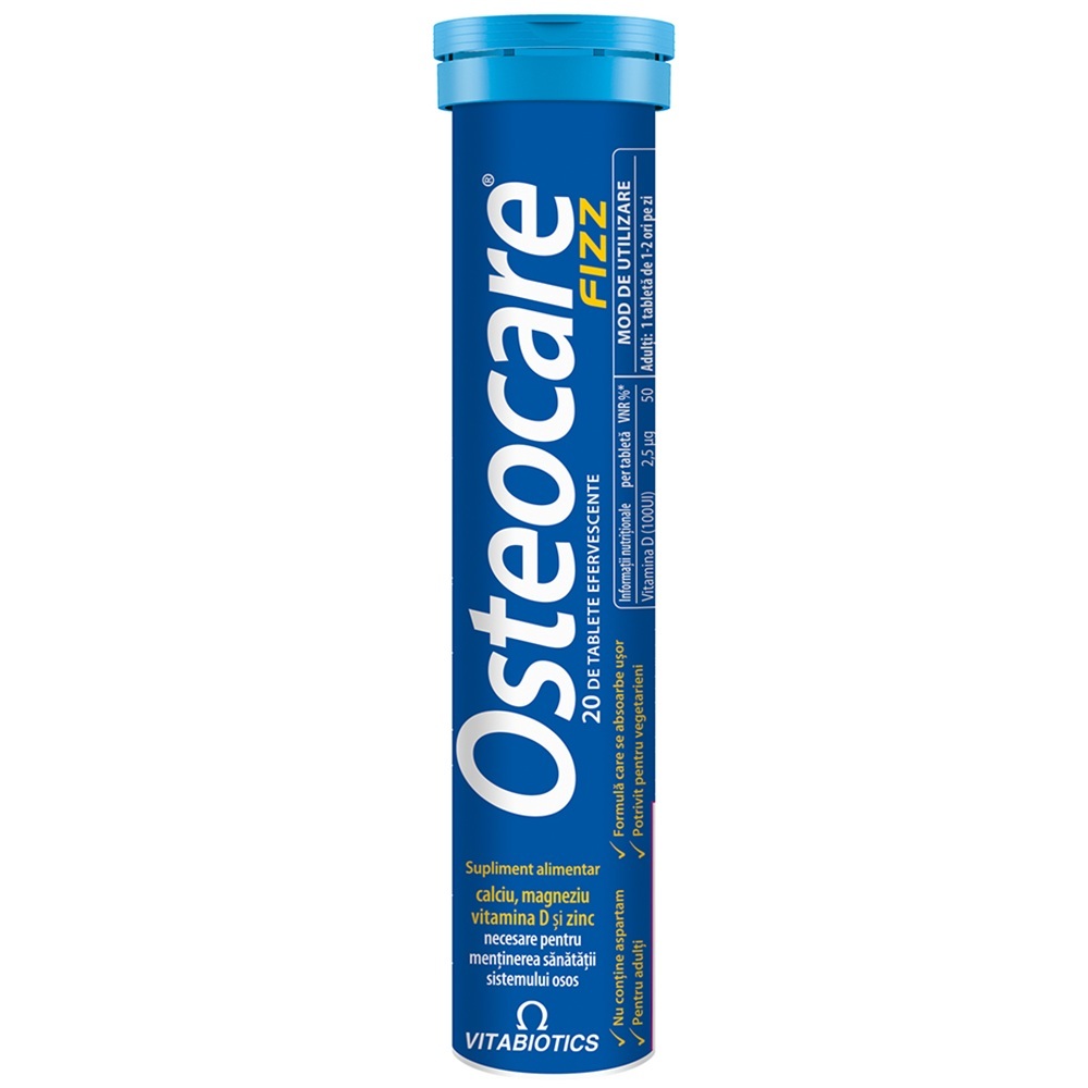 Osteocare Fizz efervescent, 20 comprimate, Vitabiotics