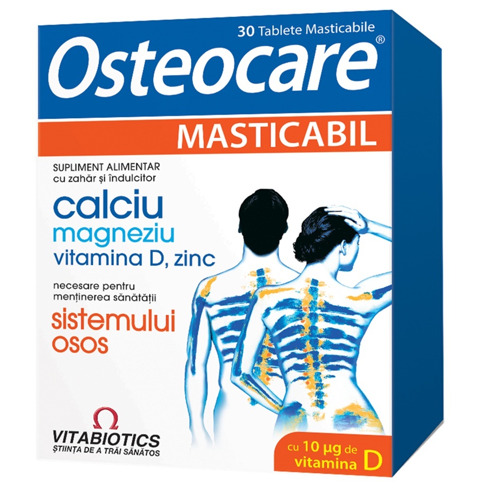 Osteocare masticabil, 30 comprimate, Vitiabiotics