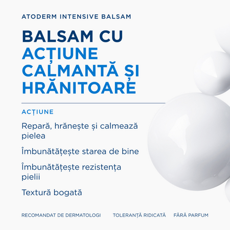 Balsam restructurant si calmant pentru piele atopica Atoderm Intensive, 500 ml, derma 751708