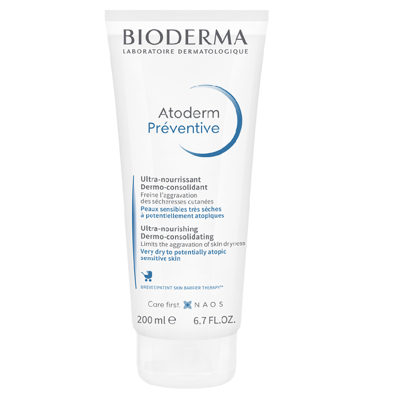 Crema nutritiva pentru pielea uscata a copiilor Atoderm Preventive, 200 ml, Bioderma