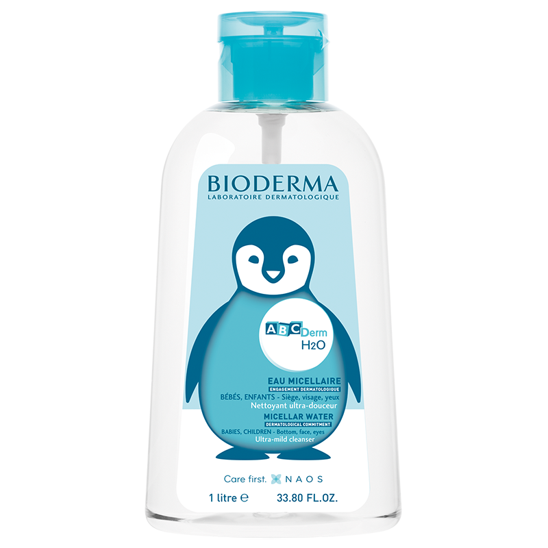 Solutie micelara cu pompa invera ABCDerm H2O, 1000 ml, Bio